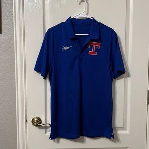 texas rangers dri-fit polo size small